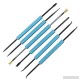 SELUXU 6pcs Outil de réparation de pincettes à dessouder Ensemble de Soudure à souder des Kits Anti-statiques Blue B07HK53JSB